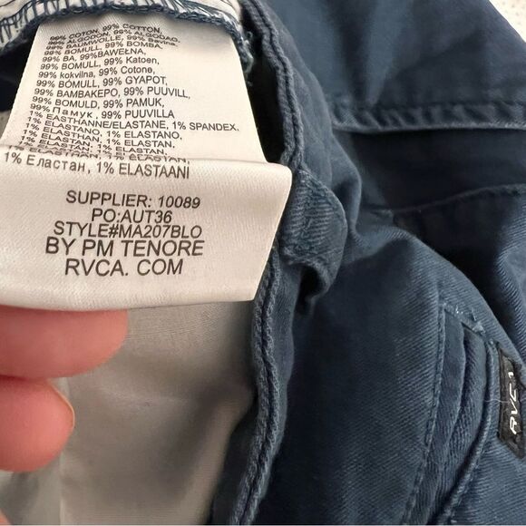 RVCA Shorts Mens Colorblock Cotton Twill  Nature x Industry SZ 32 - Picture 7 of 7